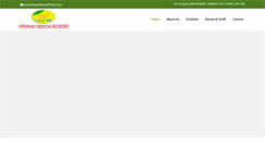 Desktop Screenshot of pranavbeachresort.com